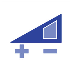 Fototapeta premium volume icons. simple color vector