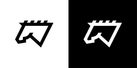 HORSE LOGO - SIMPLE MODERN LINE