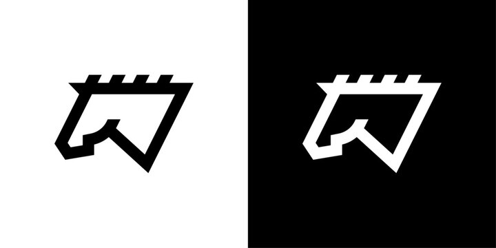 HORSE LOGO - SIMPLE MODERN LINE