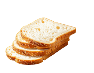  Gourmet Fresh Bread with Farm-to-Table Aesthetic, White Background
