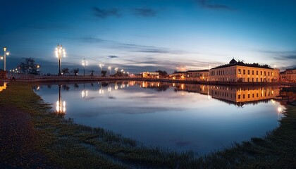 Fototapeta premium reflections at dusk