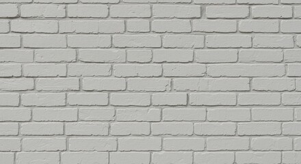 Neutral Gray Brick Wall Texture Background with Rustic Surface