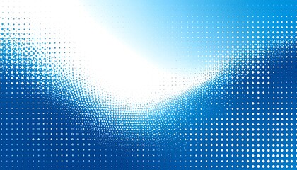 Abstract blue and white dotted graphic design