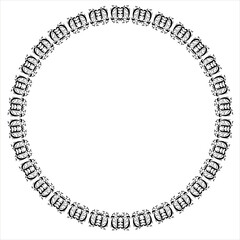 Vintage Ornamental Vector Frame – Elegant Black Vector Border, SVG