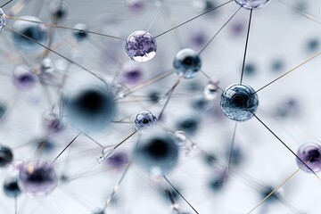 Abstract representation of interconnected spheres