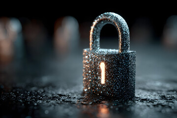 Cybersecurity Digital Lock Data Protection