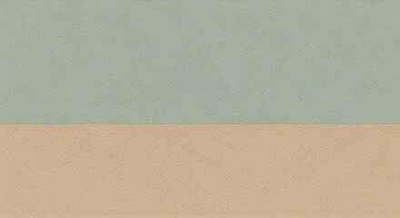 Textured  with a horizontal division between muted teal and soft peach colors