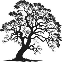 vector tree silhouette