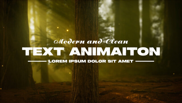 Modern and Clean Text Animations Template