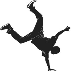 silhouette of a dancing girl