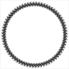 Vintage Ornamental Frame – Elegant Black Vector Border on a white background, JPG, 300 DPI