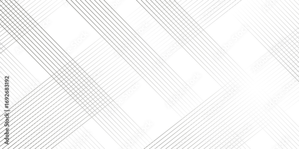 Wall mural abstract oblique wave white striped diagonal gradient line technology concept web texture. vector gr