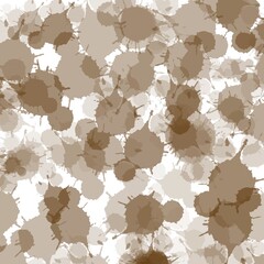 seamless pattern with brown paint drops paint drops splatter background 