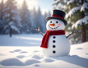 Fototapeta premium snowman image