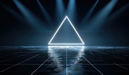 Futuristic triangle stage