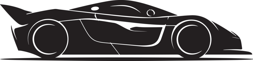 Fototapeta premium Modern Supercar Silhouette Collection