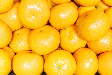 Top view mandarin orange pattern