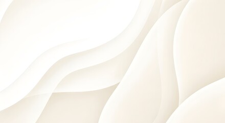 Obraz premium Soft flowing abstract shapes with smooth curves and subtle gradients in neutral tones