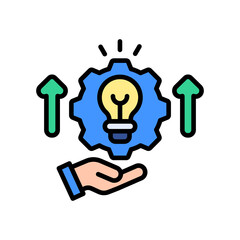 Innovation Management lineal color icon