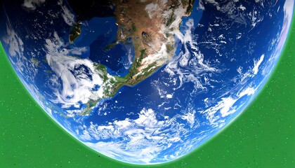 High-angle view of Earth