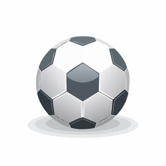 Fototapeta premium Glossy Style Detailed Soccer Ball Illustration Sport Equipment Graphic Element