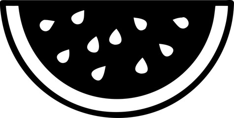 Fototapeta premium Sweet Summer Treat A Delicious Watermelon Slice Icon, Ai