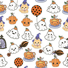 Halloween seamless pattern