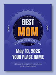 Mother's Day flyer template or mom day template