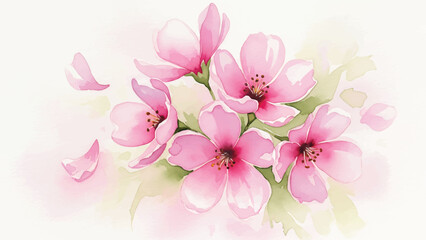 watercolor flower arrangement, hand-painted floral background, delicate spring blossom design, elegant wedding invitation flowers