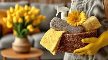 The concept of the provision of cleaning services in the house