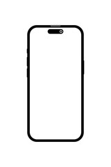 Iphone 16, Iphone Cut Out Template, Brand New Iphone 16 Series Mockup Front View Isolated on Transparent Background Svg and Png