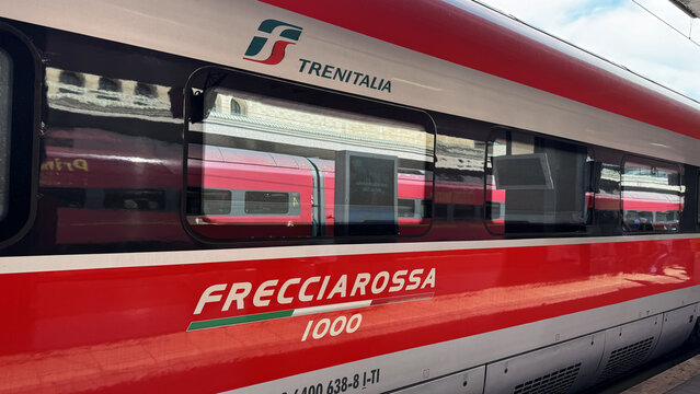 Trenitalia Frecciarossa 1000 High-Speed Train in Italy