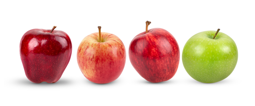 apple isolated on transparent png ( Image from camera)