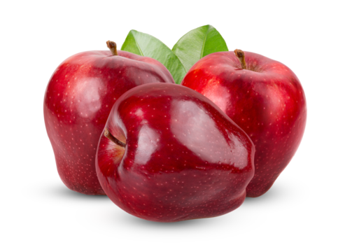 apple isolated on transparent png ( Image from camera)