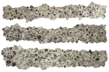 Rough Grey Concrete Wall Texture Pieces with Torn Edges. Ideal for Creative Project or Design.