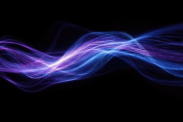 Fototapeta premium Abstract swirling light waves