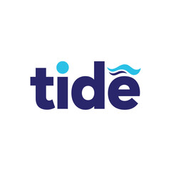 Tide UK Digital Business Banking Service Logo on White Background.