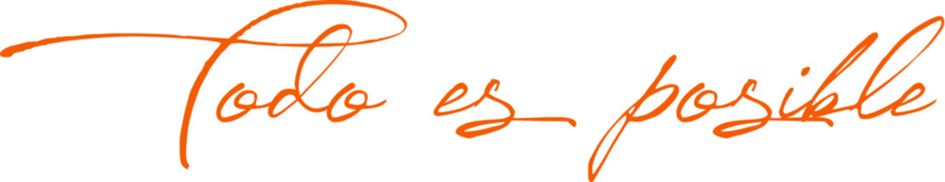 todo es posible, motivacional, letras, tipograf&iacute;a, png, fondo transparente, vector inspirador	