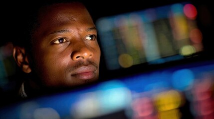 Focused medium shot of a data engineer configuring a PII redaction pipeline in cloud software screens and server racks are softly out of focus in background.
