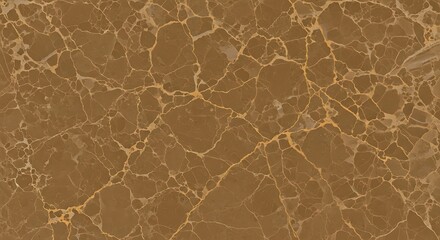 Elegant Brown Marble Texture with Golden Veining