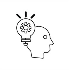 smart icons. simple line vector