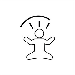 mediate icons. simple line vector