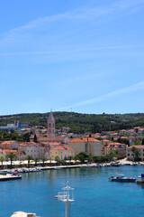 Obraz premium Promenade in Supetar, small town on island Brac, Croatia.