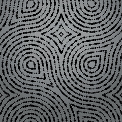 The geometric pattern with wavy lines. Seamless vector background. Gray and black texture. Simple lattice graphic design