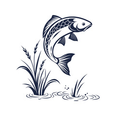 vector illustration of a fish