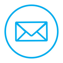 blue mail icon