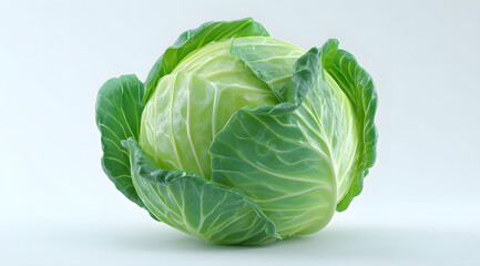 Obraz premium cabbage isolated on white background