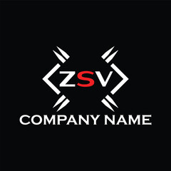 ZSV letter logo, ZSV letter logo design, ZSV monogram logo, ZSV corporate logo, ZSV creative logo