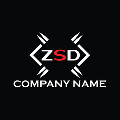 ZSD letter logo, ZSD letter logo design, ZSD monogram logo, ZSD corporate logo, ZSD creative logo