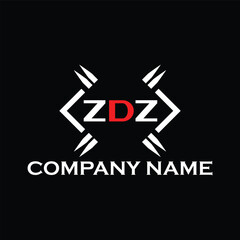 ZDZ letter logo, ZDZ letter logo design, ZDZ monogram logo, ZDZ corporate logo, ZDZ creative logo